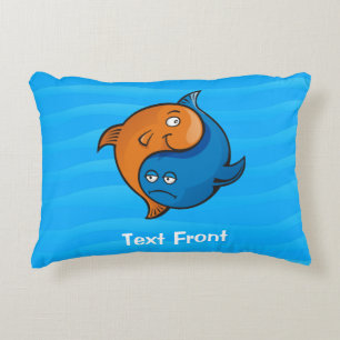 Cojín Decorativo Personalizado Yin Yang Fish