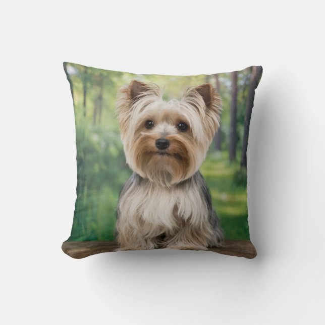 Cojín Decorativo Personalizado Yorkie Pillow (Anverso)