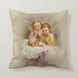 Cojín Decorativo Personalizar de las nubes del bebé del ángel de