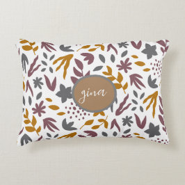 Cojín Decorativo Personalizar de patrón botánico