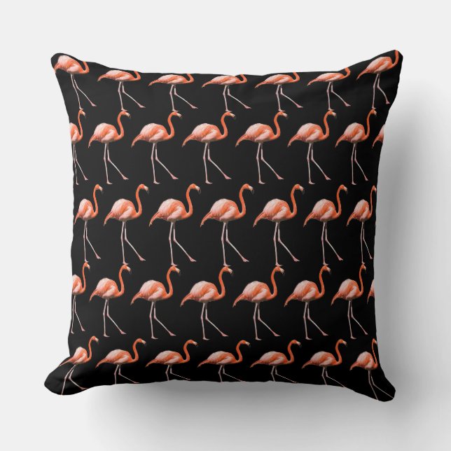 Cojín Decorativo Personalizar Flamingos (Anverso)