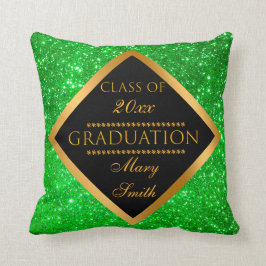 Cojín Decorativo Personalizar moderno de lujo Purpurina Verde