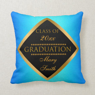 Cojín Decorativo Personalizar simple moderno cielo azul oro