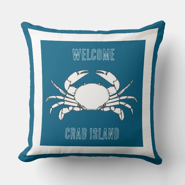 Cojín Decorativo Personalizar Tirar Cushion - Bienvenidos A La Isla (Anverso)