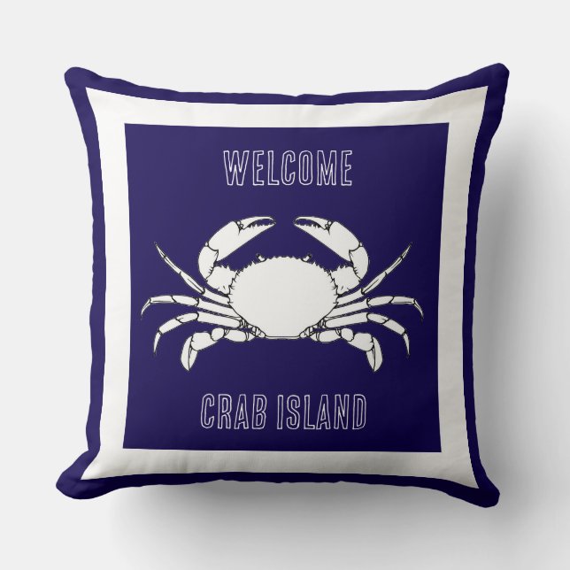 Cojín Decorativo Personalizar Tirar Cushion - Bienvenidos A La Isla (Anverso)