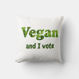 Cojín Decorativo Personalizar Vegan Activista Voter
