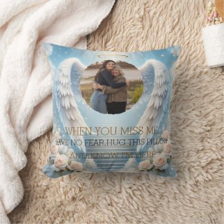 Cojín Decorativo Personalized Angel Memorial Pillow with Photo