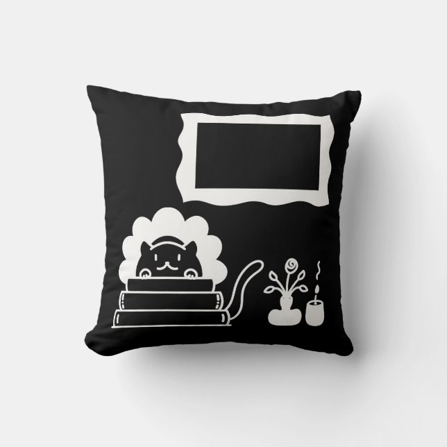 Cojín Decorativo Personalized Book Titles and Picture Frame (Anverso)