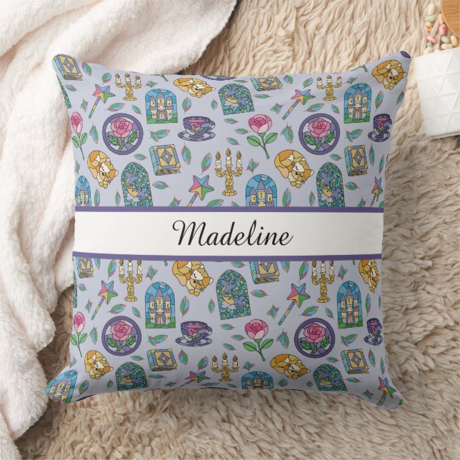 Cojín Decorativo Personalized Cats Beauty and the Beast Book Girl (Manta)