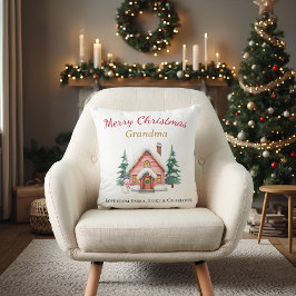 Cojín Decorativo Personalized Christmas Grandma Pillow Gift