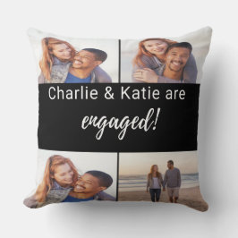 Cojín Decorativo Personalized Couple Collage Throw Pillow