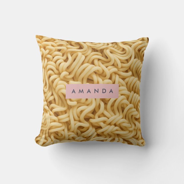 Cojín Decorativo Personalized Creamy Noodle Food (Anverso)