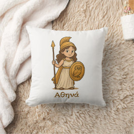 Cojín Decorativo Personalized Cute Cartoon Athena Greek Goddess