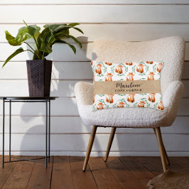 Cojín Decorativo Personalized Cute woodland Fox nursery decor