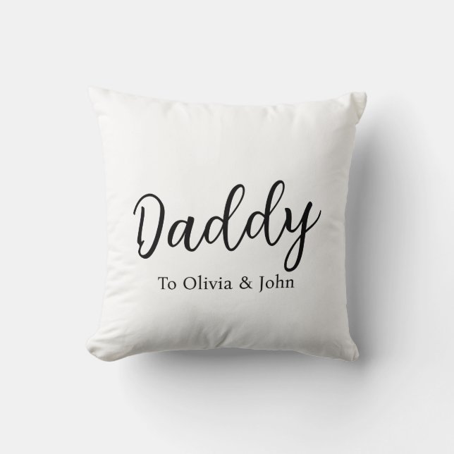 Cojín Decorativo Personalized Daddy (Anverso)