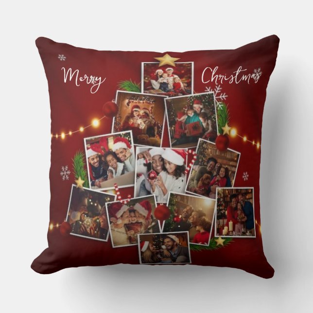 Cojín Decorativo Personalized Festive Holiday Gift (Anverso)