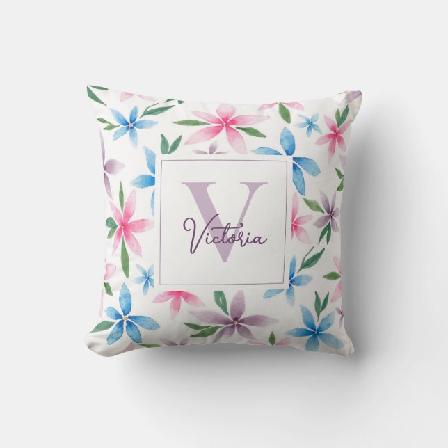 Cojín Decorativo Personalized Floral (Anverso)