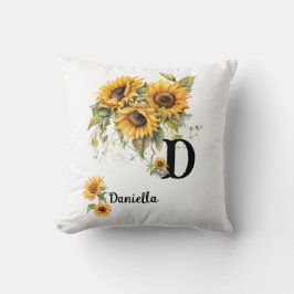 Cojín Decorativo Personalized Floral Name