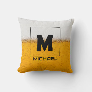 Cojín Decorativo Personalized Frosted Beer Mug with Custom Name