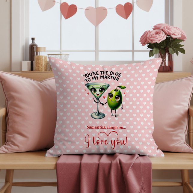 Cojín Decorativo Personalized Funny Fruits Pun Valentine Gifts (Personalized Funny Fruits Pun Valentine Throw Pillow

)