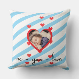 Cojín Decorativo Personalized Kid Photo  – Me + You = Love