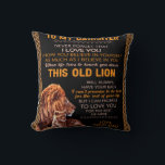 Cojín Decorativo Personalized Letter To My Daughter Love From Dad B<br><div class="desc">Personalized Letter To My Daughter Love From Dad Blanket, </div>