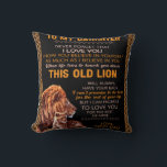 Cojín Decorativo Personalized Letter To My Daughter Love From Dad B<br><div class="desc">Personalized Letter To My Daughter Love From Dad Blanket, </div>