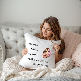 Cojín Decorativo Personalized Mother's Day Mom's Hug Throw Pillow