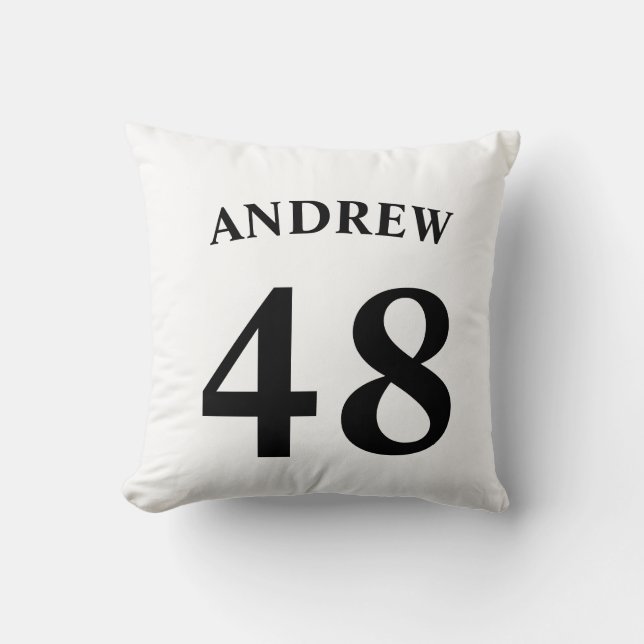 Cojín Decorativo Personalized name and Jersey number  (Anverso)