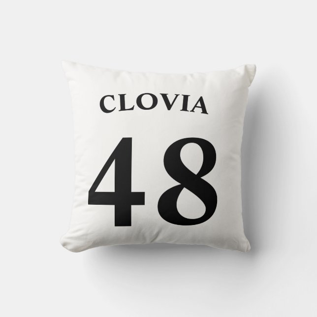 Cojín Decorativo Personalized name and Jersey number  (Anverso)