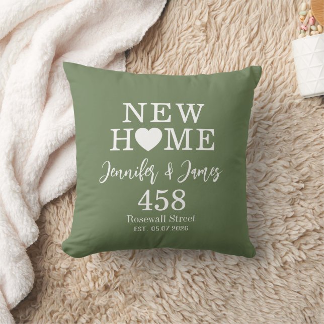 Cojín Decorativo Personalized New Home Typography Couples Name (Manta)