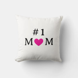 Cojín Decorativo Personalized Number One Mom Throw Pillow
