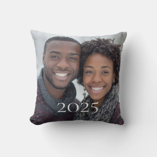Cojín Decorativo Personalized Photo Christmas Pillow 2025 Holiday