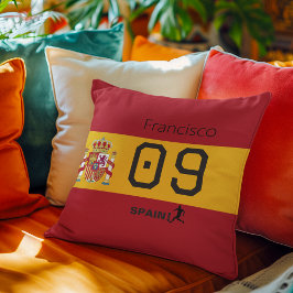 Cojín Decorativo Personalized Spain National Soccer Graphic Athlete