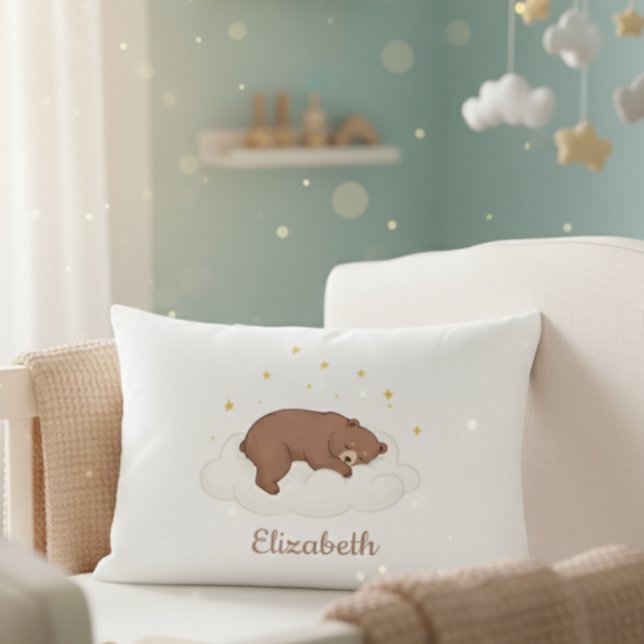 Cojín Decorativo Personalized Teddy Bear Pillow Cover - White  (Subido por el creador)
