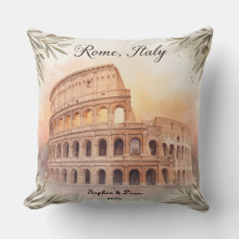 Cojín Decorativo Personalized Travel Honeymoon or Vacation Keepsake