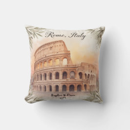 Cojín Decorativo Personalized Travel Honeymoon or Vacation Keepsake