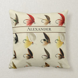 Cojín Decorativo Pesca de mosca mosca acuática rusa masculina