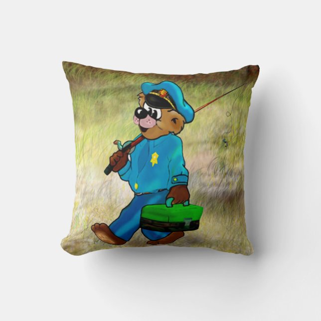 Cojín Decorativo ¡Pesca ida! (Anverso)