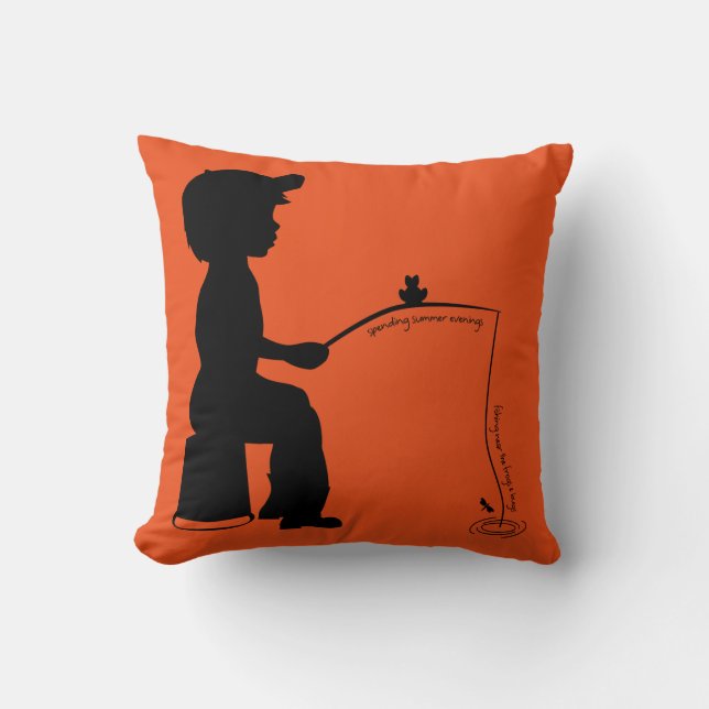 Cojín Decorativo Pesca por la tarde (Anverso)