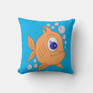 Cojín Decorativo Pescado con diente afilado