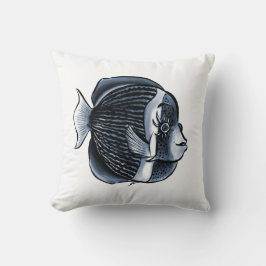 Cojín Decorativo Pescado Corto Con Anguilas Tropicales