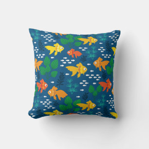 Cojín Decorativo Pescado de oro en acuario