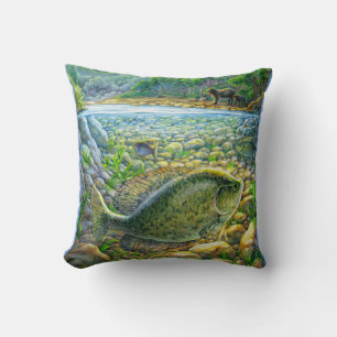 Cojín Decorativo Pescado del río Montaña