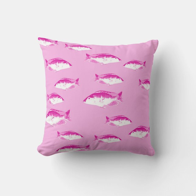 Cojín Decorativo Pescado rosa (Anverso)