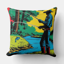 Cojín Decorativo Pescador en Riverbank