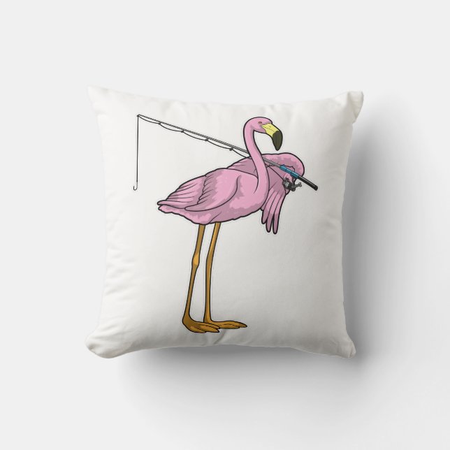 Cojín Decorativo Pescador Flamingo (Anverso)