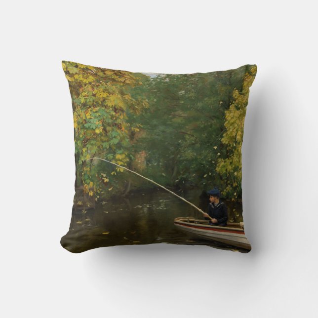 Cojín Decorativo Pescador (por Hans Andersen Brendekilde) (Anverso)