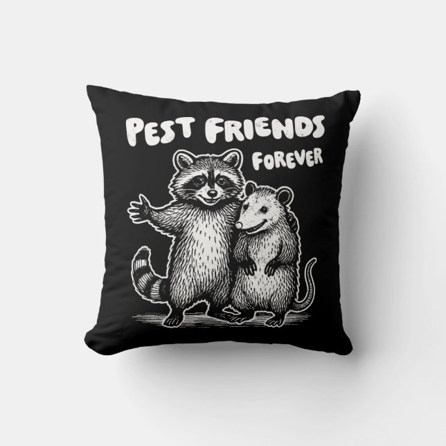 Cojín Decorativo Pest Friends Forever White Print (Anverso)
