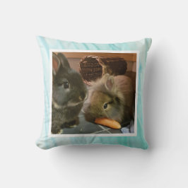 Cojín Decorativo Pet bunny photo -light green